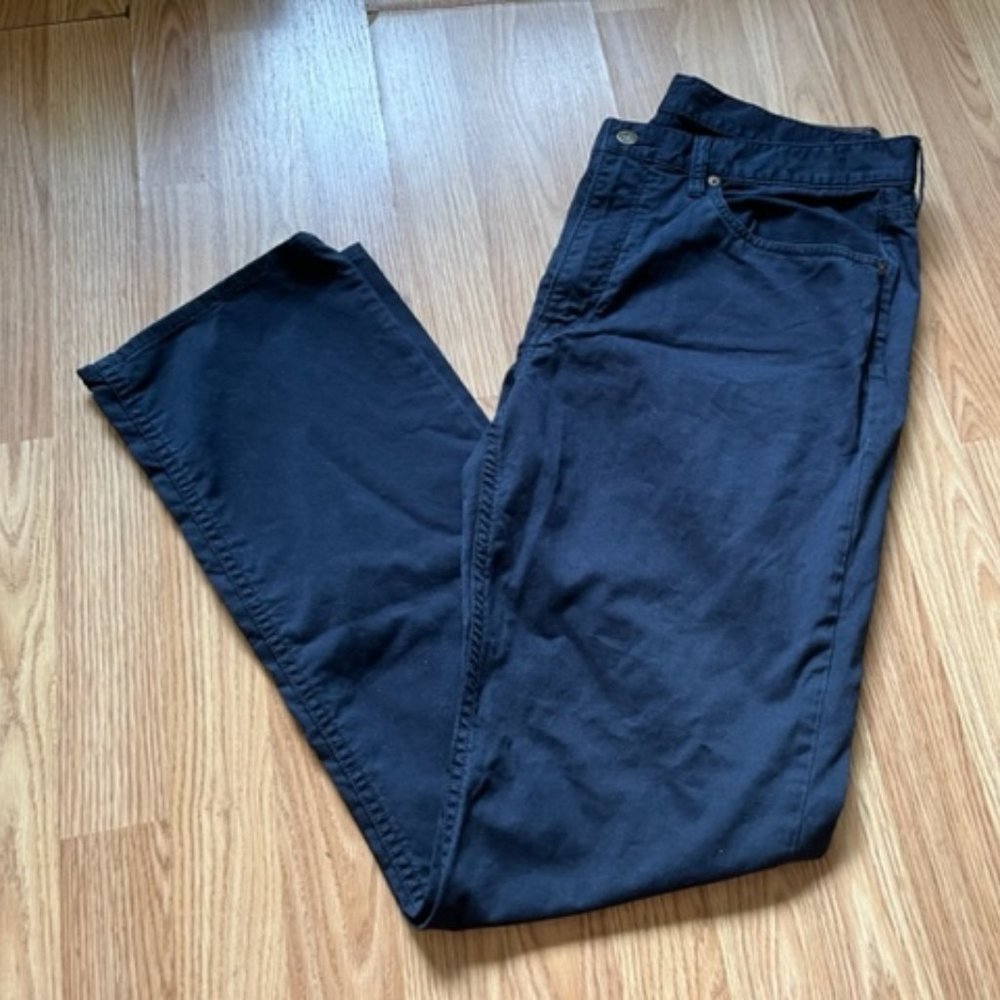 ralph lauren chino stretch straight fit pants 34x32 navy